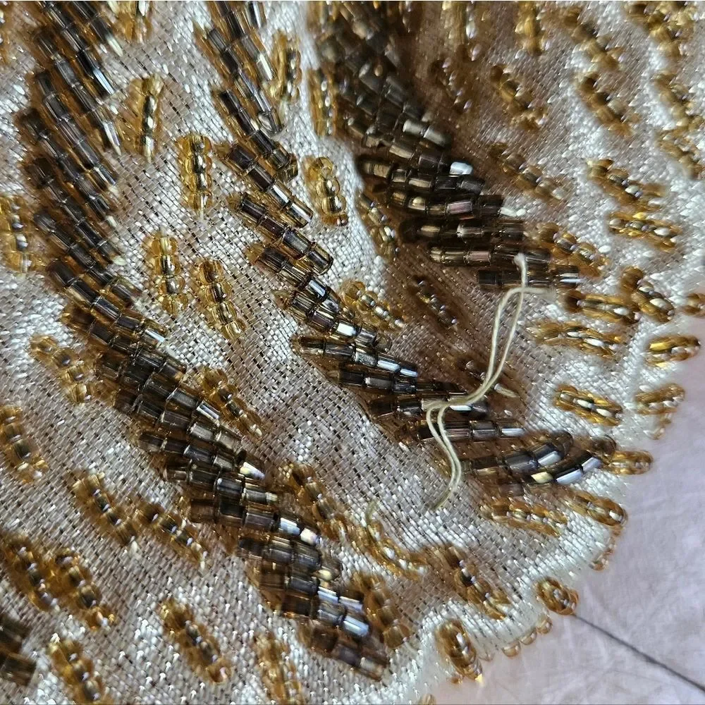 Vintage Fine Arts Gold Sequin Clutch